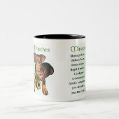 Tasse 2 Couleurs Cadeaux Miniature Pinscher (Centre)