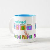 Tasse 2 Couleurs Cadeaux néonatals retirés d'infirmière (Devant gauche)