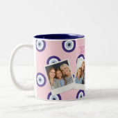 Tasse 2 Couleurs Cadeaux Personnalisés avec Motif d'Oeil Maléfique (Gauche)