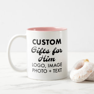 Tasse 2 Couleurs Cadeaux personnalisés pour lui Boug rose deux tons