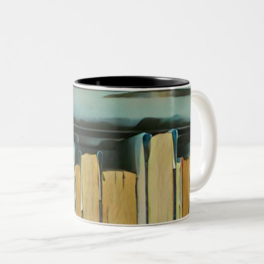 Tasse 2 Couleurs Cadeaux pour les amateurs de livres (Devant droit)