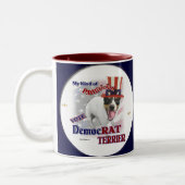 Tasse 2 Couleurs Cadeaux RAT TERRIER (Gauche)