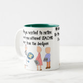 Tasse 2 Couleurs Cadeaux retirés d'art d'histoire d'infirmière (Devant gauche)