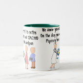 Tasse 2 Couleurs Cadeaux retirés d'art d'histoire d'infirmière (Centre)