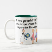 Tasse 2 Couleurs Cadeaux retirés d'art d'histoire d'infirmière (Gauche)