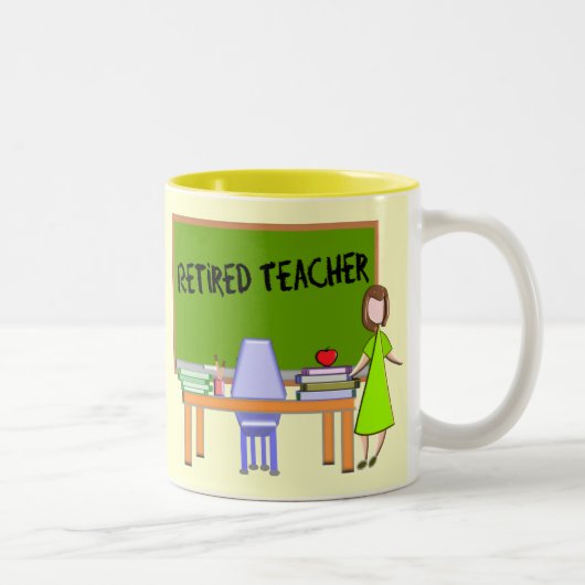 Tasse 2 Couleurs Cadeaux retirés de professeur (Droit)