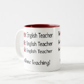 Tasse 2 Couleurs Cadeaux retirés de professeur d'Anglais (Devant gauche)
