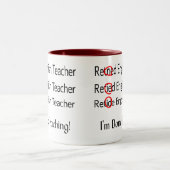 Tasse 2 Couleurs Cadeaux retirés de professeur d'Anglais (Centre)