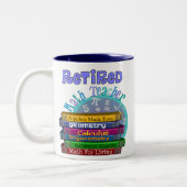 Tasse 2 Couleurs Cadeaux retirés de professeur de maths (Gauche)