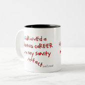 Tasse 2 Couleurs Cadeaux retirés de professeur, énonciations (Devant gauche)