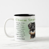 Tasse 2 Couleurs Cadeaux Schnauzer miniatures (Gauche)