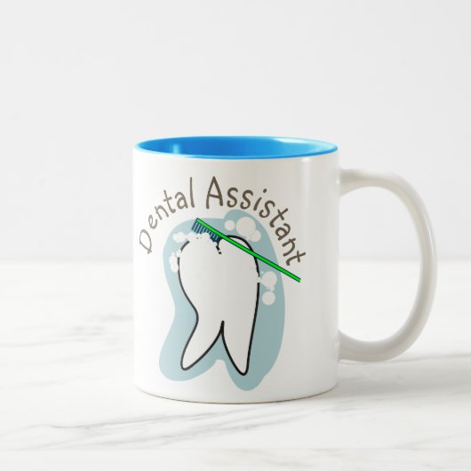 Tasse 2 Couleurs Cadeaux uniques d'assistant dentaire (Droit)