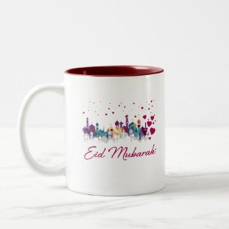 Tasse 2 Couleurs Cadeaux uniques islamiques colorés d'amour d'Eid