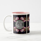 Tasse 2 Couleurs Cadre d'orchidée rose sauvage Ajouter votre photo (Gauche)