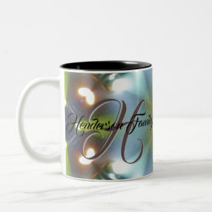 Tasse 2 Couleurs Cadres familiaux personnalisés