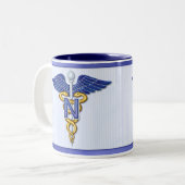Tasse 2 Couleurs Caducée (Devant gauche)