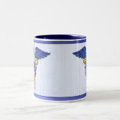 Tasse 2 Couleurs Caducée (Centre)