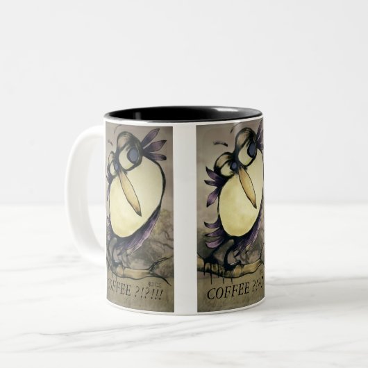 TASSE 2 COULEURS "CAFÉ ? ! ? ! ! ! " (Devant gauche)
