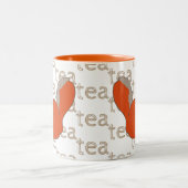 Tasse 2 Couleurs Café à la main Écureuil rouge (Centre)