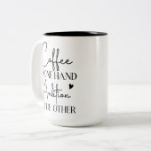 Tasse 2 Couleurs Café & Ambition - Autonomisation Pour Les Amateurs (Devant gauche)