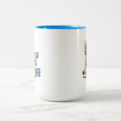 Tasse 2 Couleurs Café amour chat (Centre)