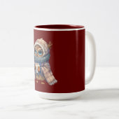 Tasse 2 Couleurs Café chouette (Devant droit)