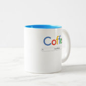 Tasse 2 Couleurs Café dans la police Google (Devant droit)