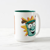 Tasse 2 Couleurs Café de câble 1 (Devant droit)