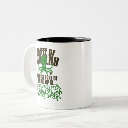 Tasse 2 Couleurs Café de Cthulhu (Devant gauche)