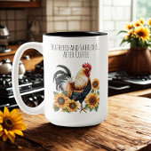 Tasse 2 Couleurs Café de la ferme au coq en plumes