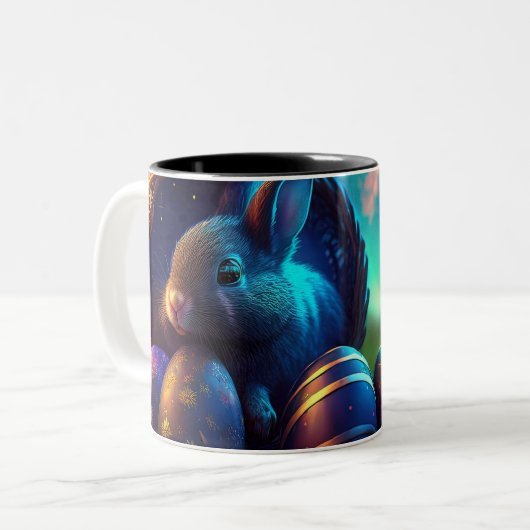 Tasse 2 Couleurs Café de Pâques (Devant gauche)