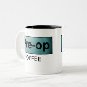 TASSE 2 COULEURS CAFÉ DE PRE-OP (Devant gauche)