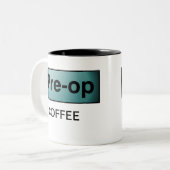 TASSE 2 COULEURS CAFÉ DE PRE-OP (Devant gauche)