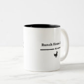 Tasse 2 Couleurs Café de ranch (Devant droit)