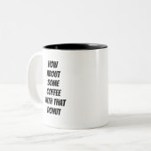 Tasse 2 Couleurs Café & Donuts (Devant gauche)