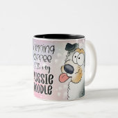 Tasse 2 Couleurs Café Doodle Aussie le matin (Devant droit)