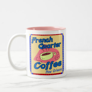 Tasse 2 Couleurs Café du quartier français