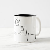 Tasse 2 Couleurs Café Ekg (Devant droit)