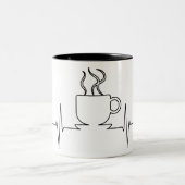 Tasse 2 Couleurs Café Ekg (Centre)