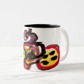 Tasse 2 Couleurs Café en automne (Devant droit)