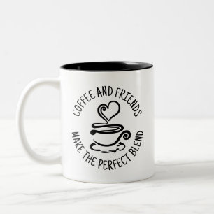 Tasse 2 Couleurs Café et amis, faire le mélange parfait