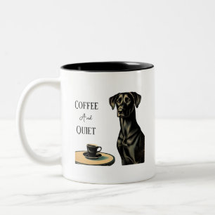 Tasse 2 Couleurs Café et calme Black Lab