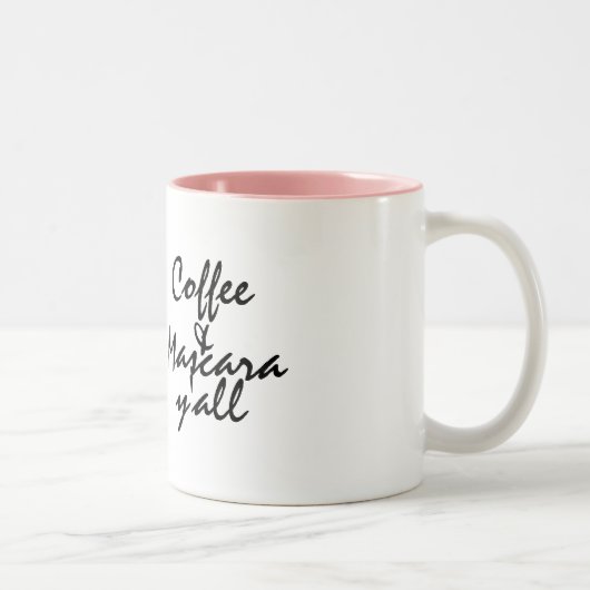 Tasse 2 Couleurs Café et mascara vous (Droit)