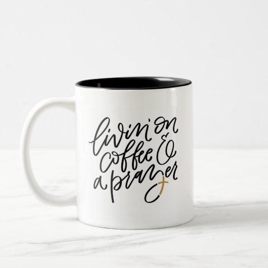 Tasse 2 Couleurs Café Et Prière Manuelle (Gauche)