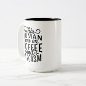 Tasse 2 Couleurs Café et Sarcasme (Devant gauche)