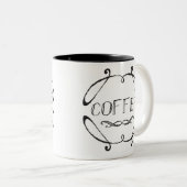 Tasse 2 Couleurs Café ferme classique (Devant droit)