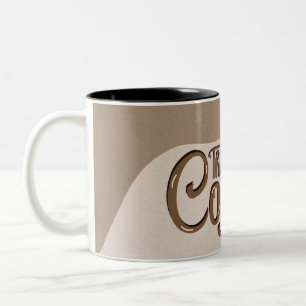 Tasse 2 Couleurs café feuilleté couleur brunch