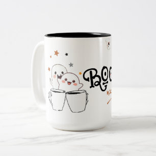 Tasse 2 Couleurs Café Ghost Cute Boo-tiful Morning Halloween