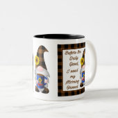 Tasse 2 Couleurs Café Gnome Camion Rouge (Devant droit)