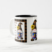 Tasse 2 Couleurs Café Gnome Camion Rouge (Devant gauche)